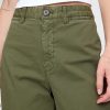 High Rise Stride Wide Leg Ankel Khakis