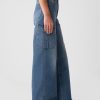 High Rise Stride Wide-Leg Cargo Jeans