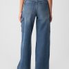 High Rise Stride Wide-Leg Cargo Jeans