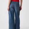 High Rise Stride Wide-Leg Cargo Jeans