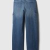 High Rise Stride Wide-Leg Cargo Jeans