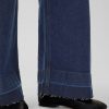 High Rise Stride bältade jeans med vida ben