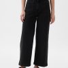 High Rise Stride wide-leg ankel jeans