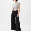 High Rise Stride wide-leg ankel jeans