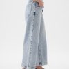 High Rise Stride wide-leg ankel jeans