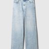 High Rise Stride wide-leg ankel jeans