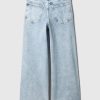 High Rise Stride wide-leg ankel jeans