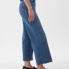 High Rise Stride wide-leg ankel jeans