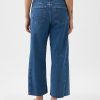 High Rise Stride wide-leg ankel jeans