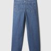 High Rise Stride wide-leg ankel jeans