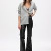 High Rise Vegan Leather 70-tal Flare Pants