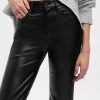 High Rise Vegan Leather 70-tal Flare Pants