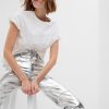 High Rise Vegan Leather Cheeky Straight Pants