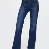 Höga 70-tals flare jeans
