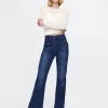Höga 70-tals flare jeans