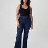 Höga 70-tals flare jeans