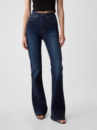 Höga 70-tals flare jeans
