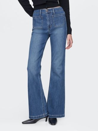Höga 70-tals flare jeans