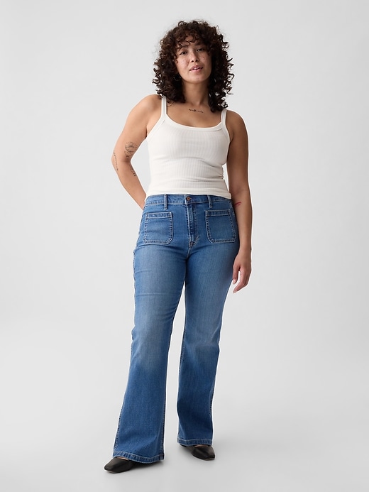 Höga 70-tals flare jeans Höga 70-tals flare jeans