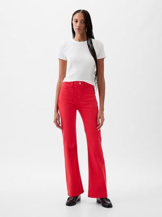 Höga 70-tals flare jeans