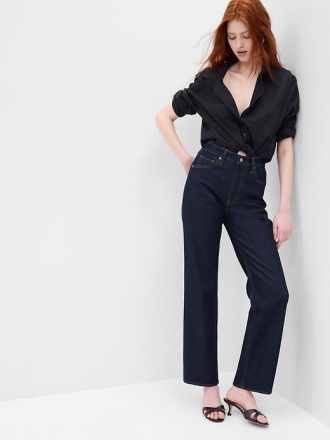 Höga 90-tals lösa jeans