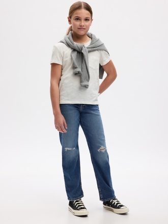 Höga 90-tals lösa jeans för barn