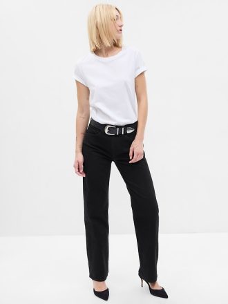 Höga 90-tals lösa jeans