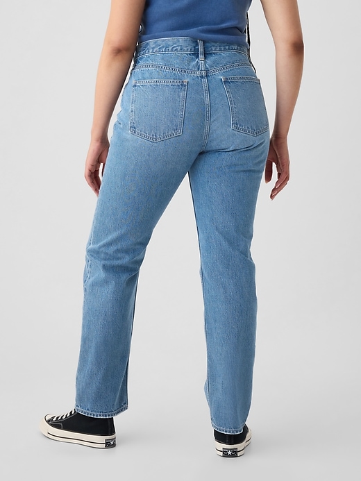 Höga styva raka jeans från 90-talet Höga styva raka jeans från 90-talet