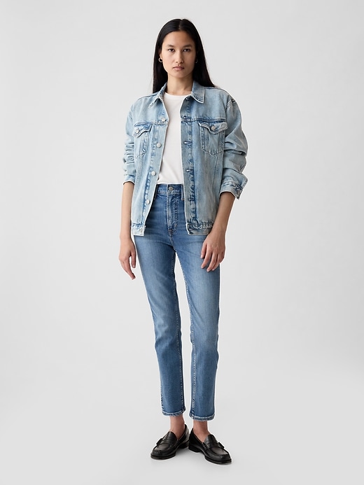 Höga vintage smala jeans Höga vintage smala jeans