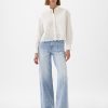 Högt stigande jeans med vida ben Högt stigande jeans med vida ben