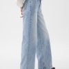 Högt stigande jeans med vida ben Högt stigande jeans med vida ben