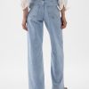Högt stigande jeans med vida ben Högt stigande jeans med vida ben