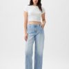 Högt stigande jeans med vida ben Högt stigande jeans med vida ben