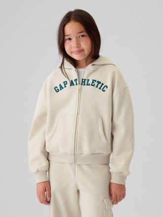 Hoodie med dragkedja för barn, vintage Soft Gap Logo