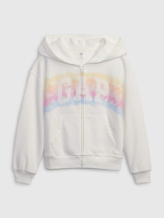 Hoodie med dragkedja för barn, vintage Soft Gap Logo