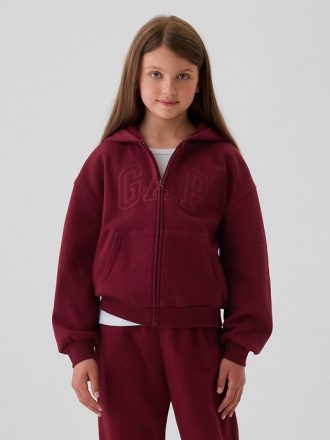 Hoodie med dragkedja för barn, vintage Soft Gap Logo