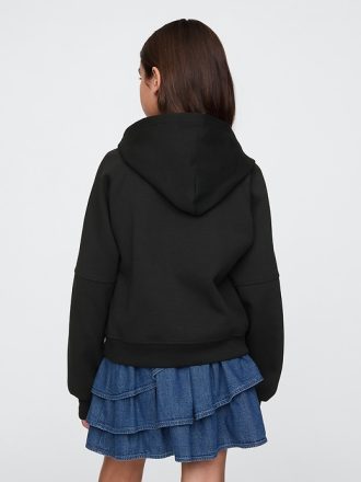 Hoodie med halv dragkedja för barn