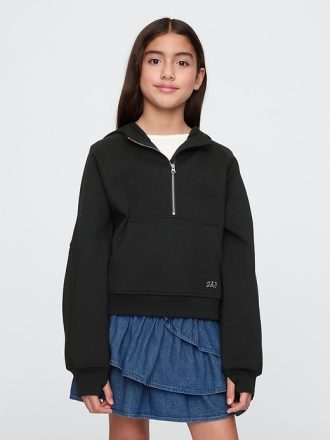Hoodie med halv dragkedja för barn