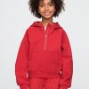 Hoodie med halv dragkedja för barn