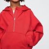 Hoodie med halv dragkedja för barn