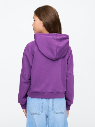 Hoodie med halv dragkedja för barn