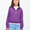 Hoodie med halv dragkedja för barn