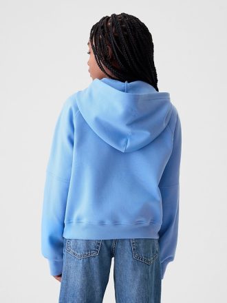 Hoodie med halv dragkedja för barn
