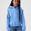 Hoodie med halv dragkedja för barn
