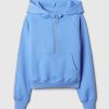 Hoodie med halv dragkedja för barn