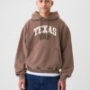 Hoodie med logotyp för Gap Texas