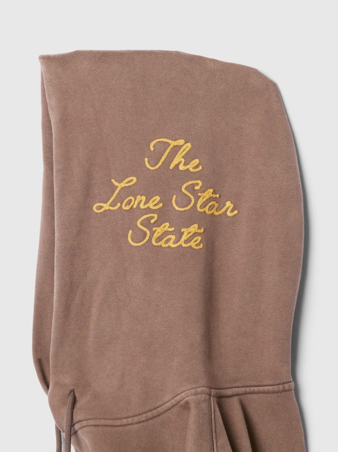 Hoodie med logotyp för Gap Texas
