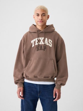 Hoodie med logotyp för Gap Texas