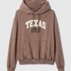 Hoodie med logotyp för Gap Texas