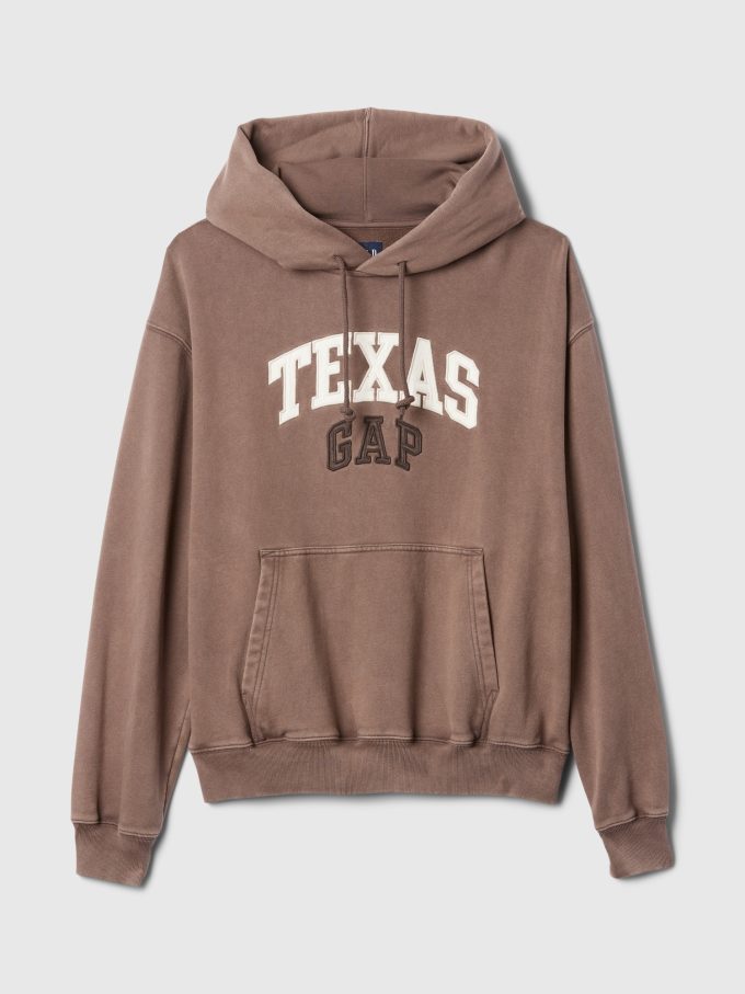 Hoodie med logotyp för Gap Texas